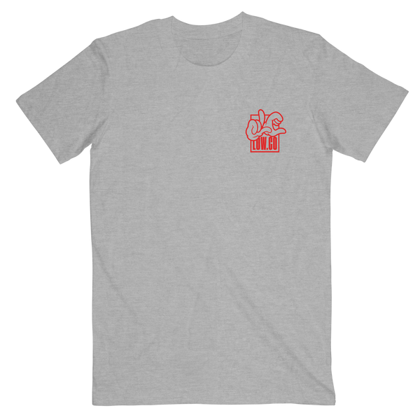 OG Grey Tee (Red Logo)